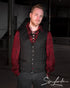SiaLinda for Men: Rikard, gothisches Jacquardhemd rot - SiaLinda.com